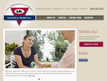 Tablet Screenshot of grandriverhealthcare.com